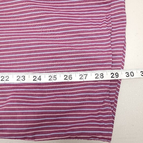 Hugo Boss Mens Striped Long Sleeve Button Down Shirt Size 16.5 Multicolor - Picture 5 of 10